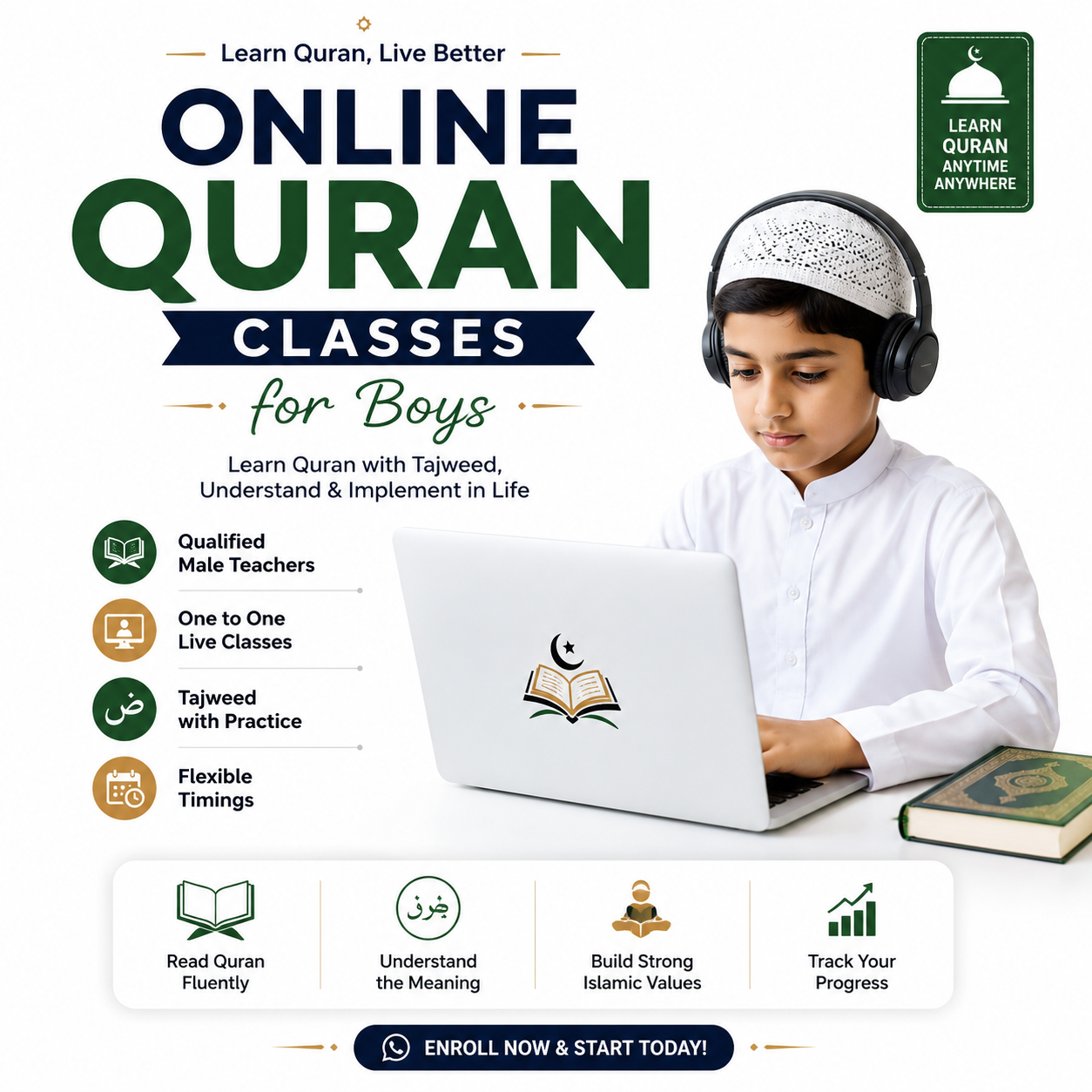 Online Quran Classes for Boys